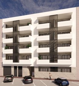 Archivo - Imagen de archivo de un proyecto de viviendas