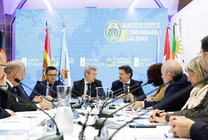 Rueda participa en la reunión de la Comisión Delegada en el Consello de Comunidades Galegas