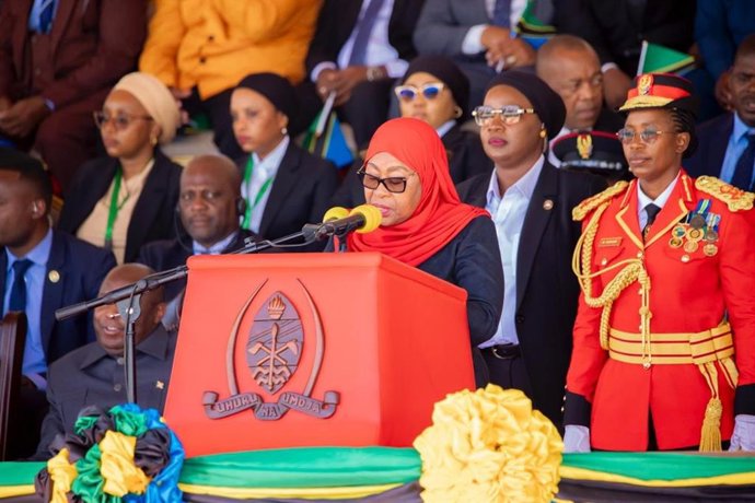 La presidenta de Tanzania, Samia Suluhu