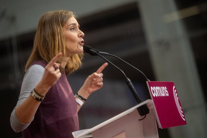 Archivo - Arxivo - La líder dels Comuns en el Parlament, Jéssica Albiach, intervé durant la segona jornada de l'Assemblea Nacional de Catalunya en Comú, a 17 de novembre de 2024, a Barcelona, Catalunya (Espanya).