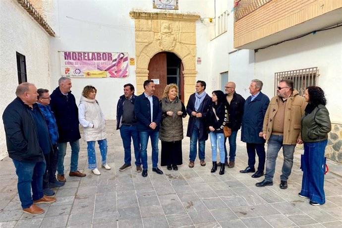 Visita del grupo del PSOE en la Diputación de Granada a Morelábor