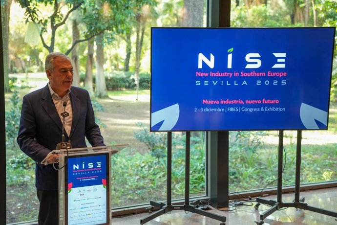 El alcalde de Sevilla, José Luis Sanz, en la presentación de la programación del primer congreso NISE en Sevilla