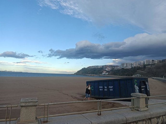 Nubes sobre la costa vizcaína.