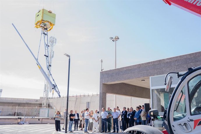 La Gomera presenta la prueba piloto de su globo estratosférico, cuyo lanzamiento se prevé en la madrugada del lunes
