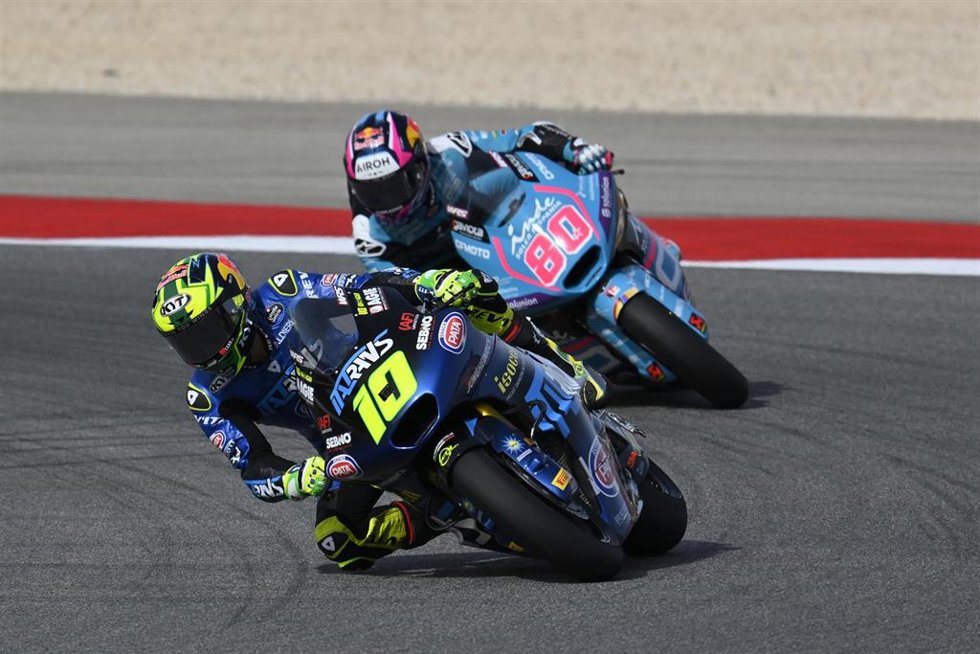 Diogo Moreira (Moto2) en el GP de Portugal 2025