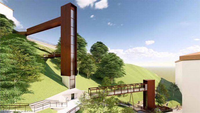 Proyecto de ascensor de Pontika