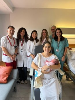 La madre y el bebé atendidos