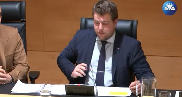 El portavoz de Vox Miguel Suárez.