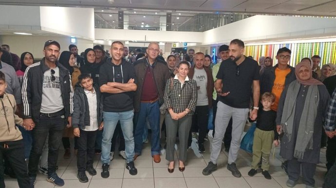 Pasajeros palestinos del vuelo con destino a Sudáfrica