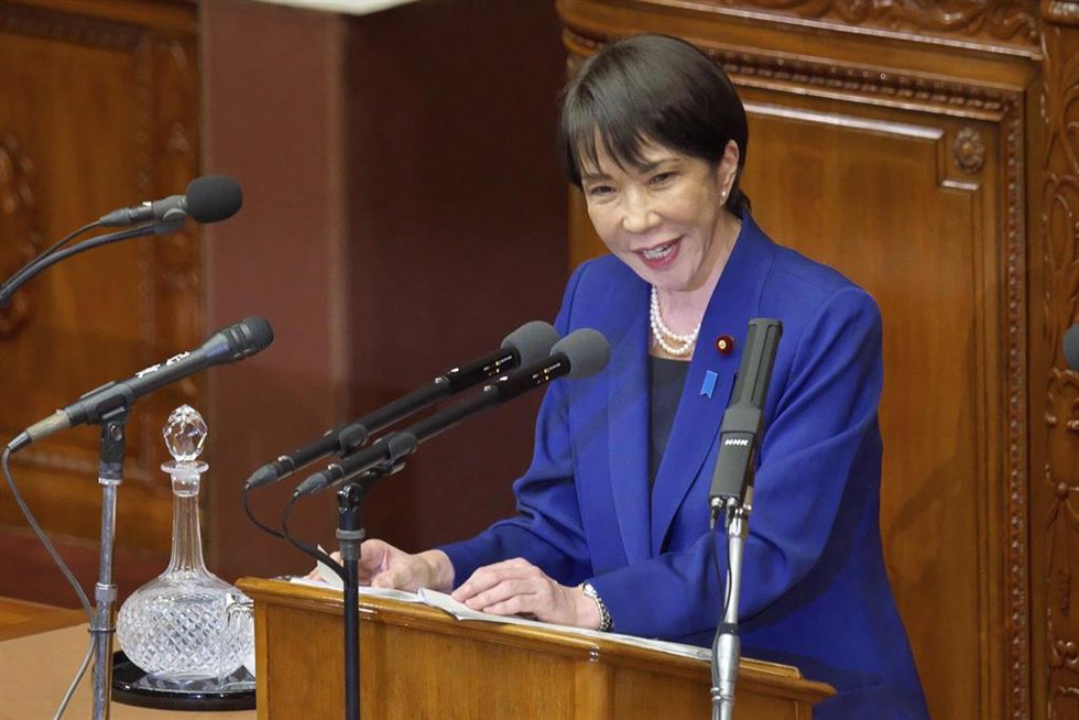 La primera ministra de Japón, Sanae Takaichi.
