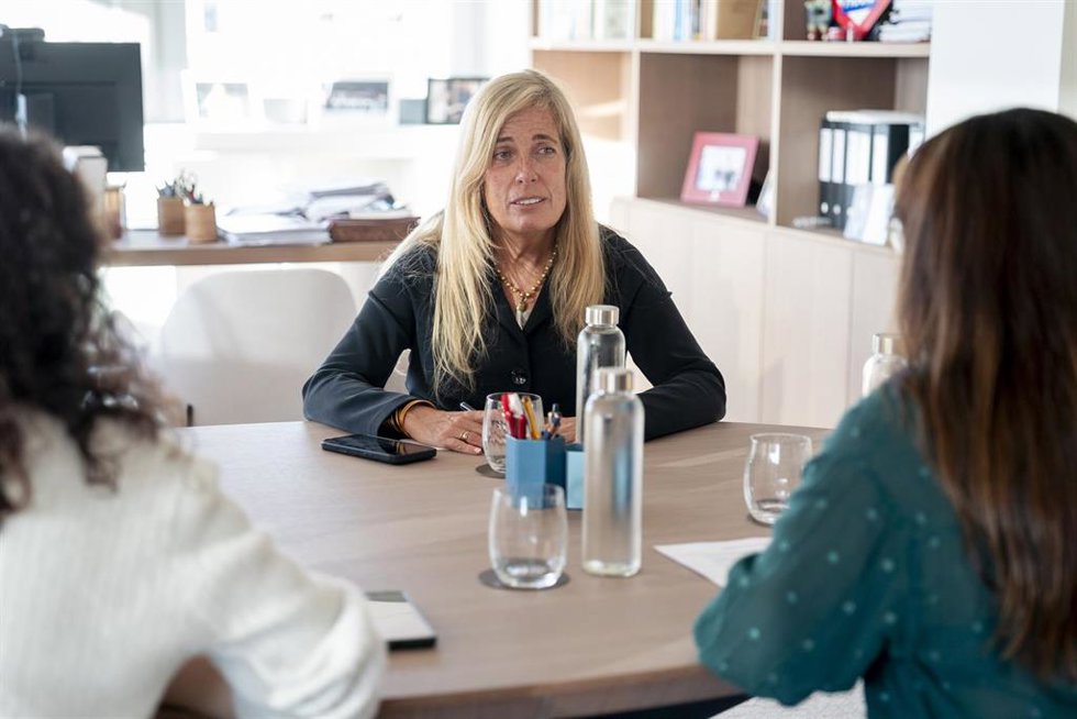 La consejera de Economía, Hacienda y Empleo de la Comunidad de Madrid, Rocío Albert, en una entrevista con Europa Press.