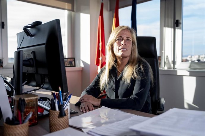 La consejera de Economía, Hacienda y Empleo de la Comunidad de Madrid, Rocío Albert, en una entrevista con Europa Press.