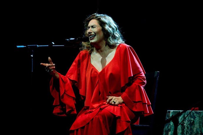 Archivo - La cantaora Estrella Morente durante un concierto.