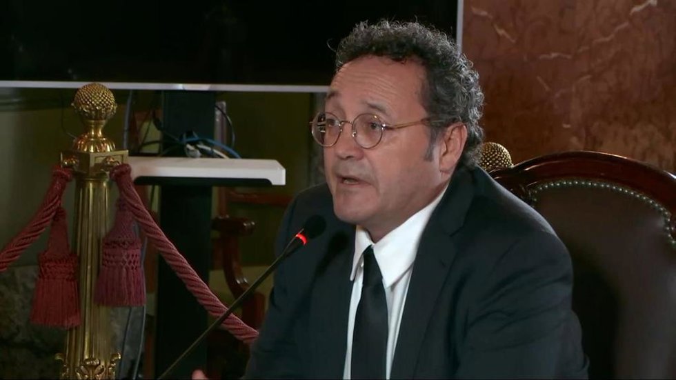 El fiscal general del Estado, Álvaro García Ortiz, en su declaración en el juicio que se ha celebrado en su contra en el Tribunal Supremo por presunta revelación de secretos.