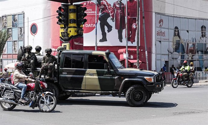 Patrulla del M23 en Goma (RDC)