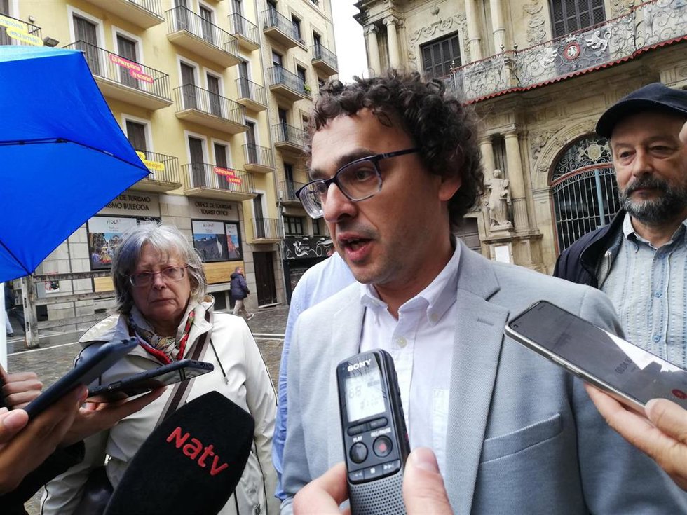 Archivo - El concejal de Contigo-Zurekin en el Ayuntamiento de Pamplona, Txema Mauleón.