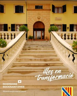 Entrada de la residencia Huialfàs de sa Pobla.