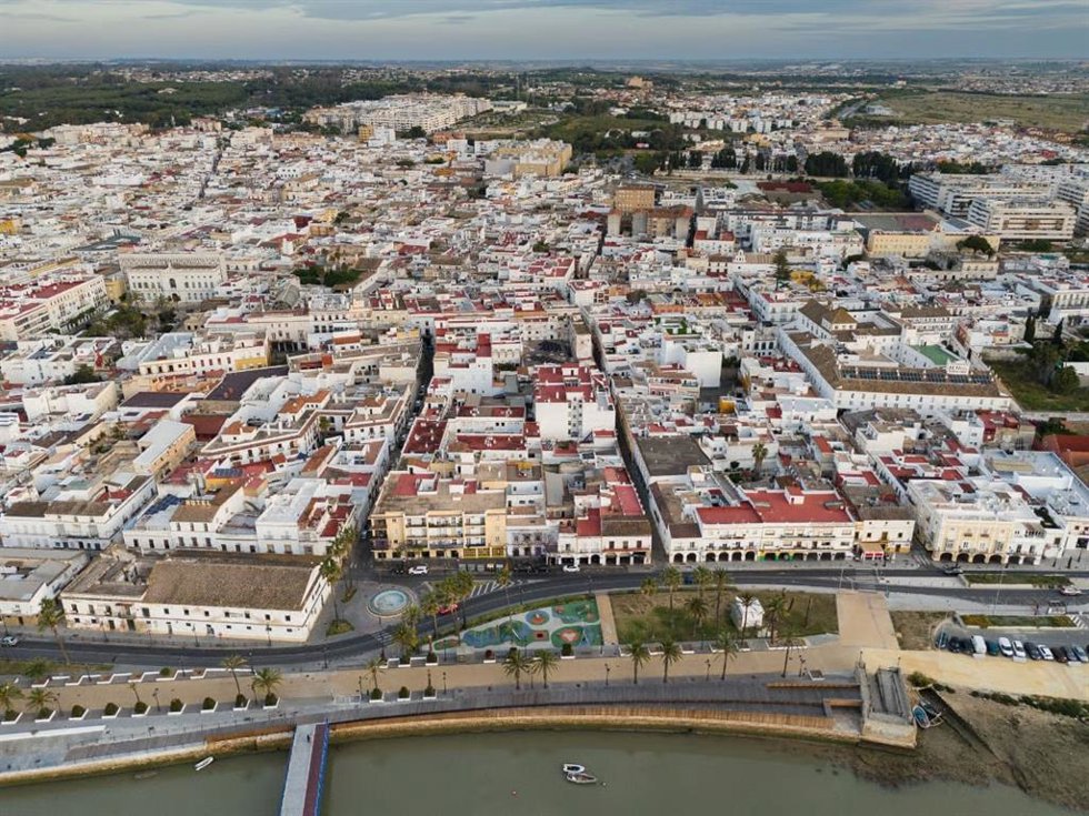 Imagen aérea de El Puerto de Santa María (Cádiz).