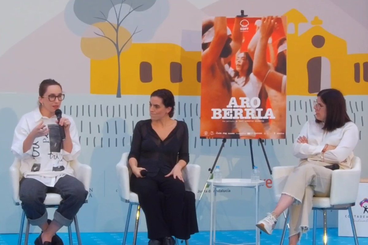 Las actrices de  Aro Berria  en Fical:  El propio rodaje fue una experiencia colectiva y comunitaria 