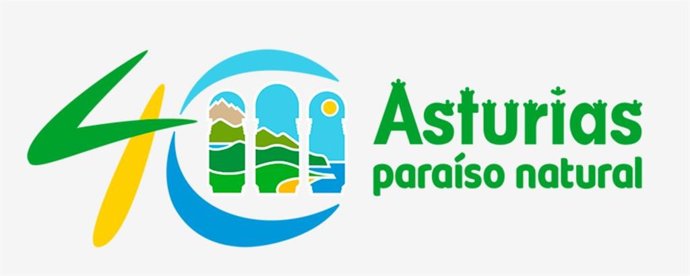 Logo 40 años Asturias Paraíso Natural