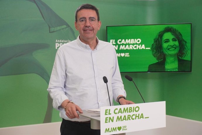El portavoz de Presidencia del PSOE de Andalucía, Mario Jiménez.