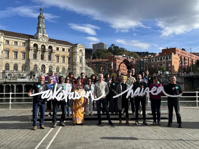 Representantes y miembros de EH Bildu en Bilbao
