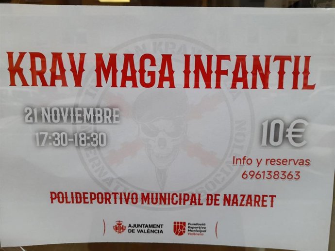 Cartel Krav Maga Infantil