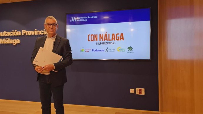El diputado provincial de Con Málaga, la confluencia conformada por Izquierda Unida, Podemos, Verdes Equo e Iniciativa del Pueblo Andaluz, Juan Márquez.