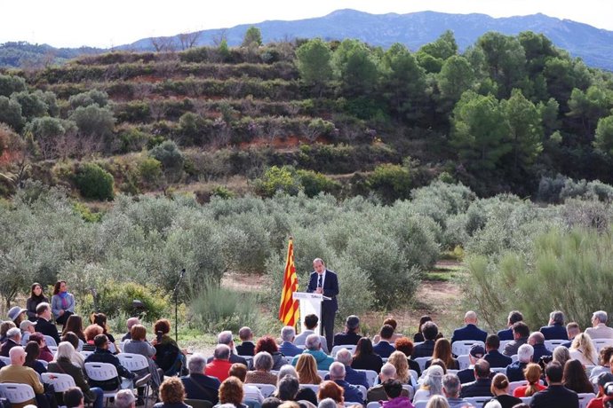 Espadaler en su intervención en el Memorial de les Camposines