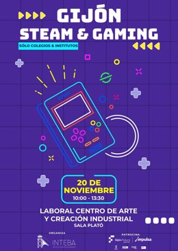 Tercera Edición de Gijón Steam and Gaming, que se celebrará el 20 de noviembre en LABoral Centro de Arte y Creación Industrial.