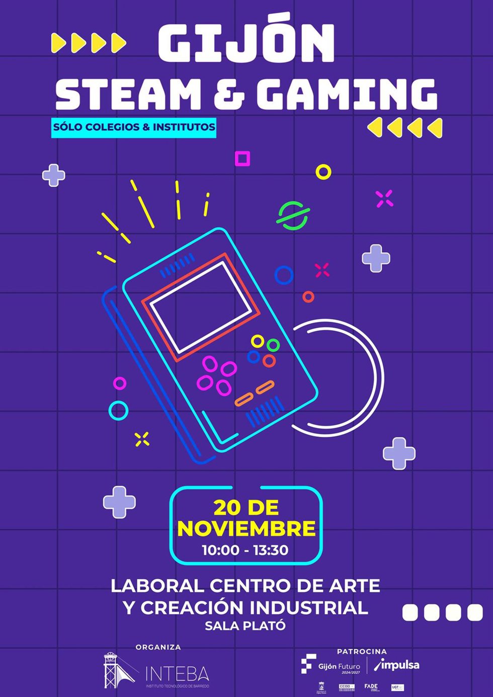 Tercera Edición de Gijón Steam and Gaming, que se celebrará el 20 de noviembre en LABoral Centro de Arte y Creación Industrial.