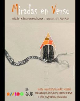 Cartel del recital-presentación de una nueva edición de 'Miradas en Verso'