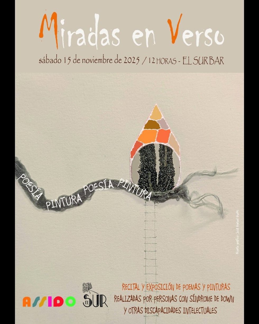 Cartel del recital-presentación de una nueva edición de 'Miradas en Verso'