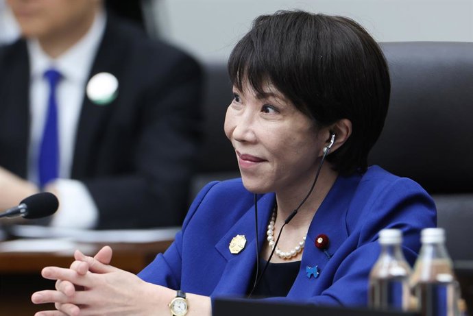 SOUTH KOREA, GYEONGJU - OCTOBER 31, 2025: Japan's Prime Minister Sanae Takaichi attends the APEC Economic Leaders' Meeting (AELM) as part of the APEC 2025 Summit