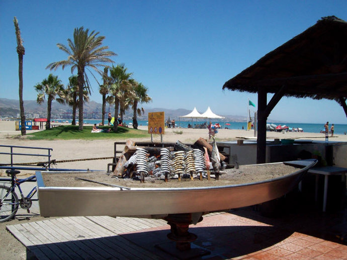 Archivo - Chiringuito de playa.