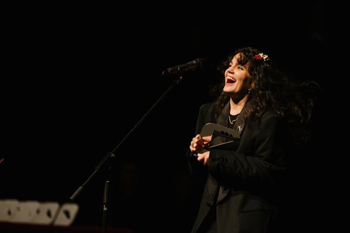 La cantant La Maria en els Premis Ovidi
