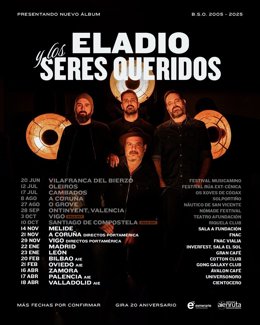 Eladio y Los Seres Queridos anuncian concierto en Oviedo el 21 de febrero