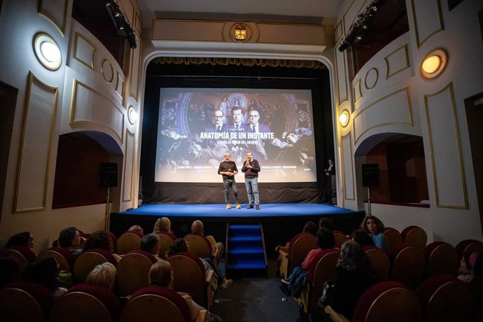 Presentación de ‘Anatomía de un instante’ en el Teatro Apolo de Almería durante la sesión de Pantalla Estrenos del Festival Internacional de Cine de Almería (Fical).