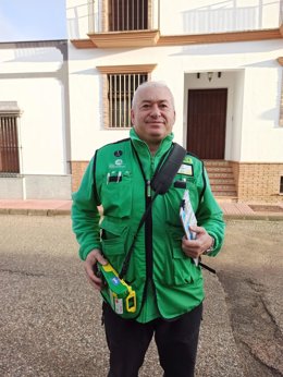 El vendedor de la ONCE Óscar Cordón Pachón