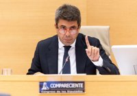 Mazón dice que quizá no oyó la llamada de Pradas a las 19.10 el día de dana porque tenía el "móvil en la mochila"