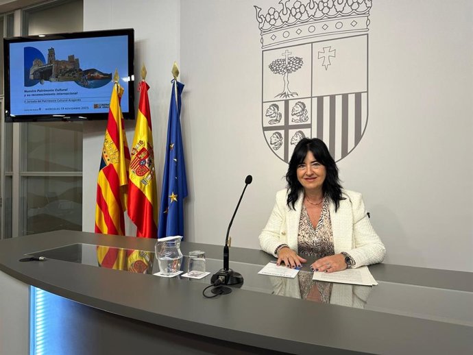 La directora general de Patrimonio Cultural, Gloria Pérez, ha dado a conocer los detalles de la II Jornada del Patrimonio Cultural Aragonés.