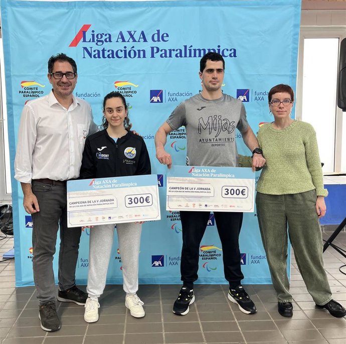 Beatriz Lérida y Javier Labrados, vencedores de la prueba de Cádiz de la Liga AXA de Natación Paralímpica 2025
