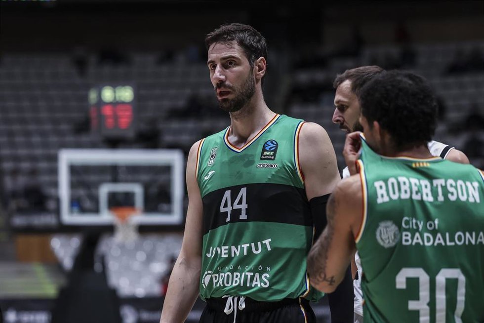 Archivo - Ante Tomic durante un encuentro con el Joventut Badalona