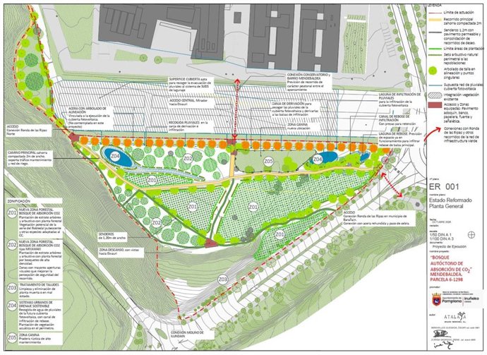 Pamplona destina 514.413 euros para la creación de un bosque urbano de absorción de CO2 en Mendebaldea y repoblar Ezkaba.