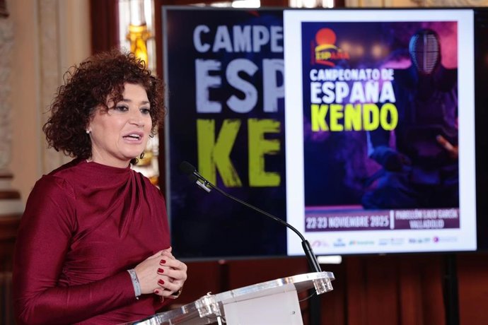 Mayte Martínez, durante la presentación de la competición.