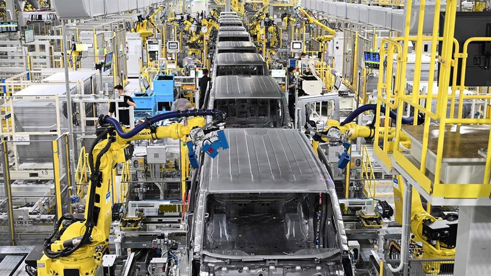 Una planta de producción de vehículos comerciales ligeros de Kia