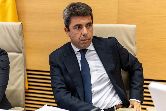 El president de la Generalitat Valenciana en funcions, Carlos Mazón