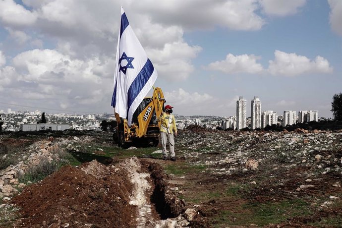 Archivo - Arquivo - Um israelense em um assentamento de Jerusalém Oriental