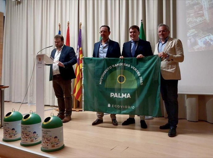Palma revalida la Bandera Verde de la Sostenibilidad de Ecovidrio