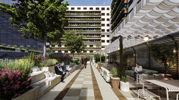 Archivo - Proyecto de la terraza del edificio